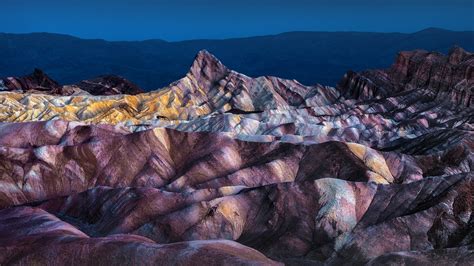 Nature Landscape Mountains Sky Rocks Night Lights Death Valley ...