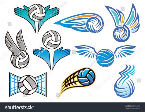 366 Volleyball Wings Logo Images Stock Photos Vectors Shutterstock