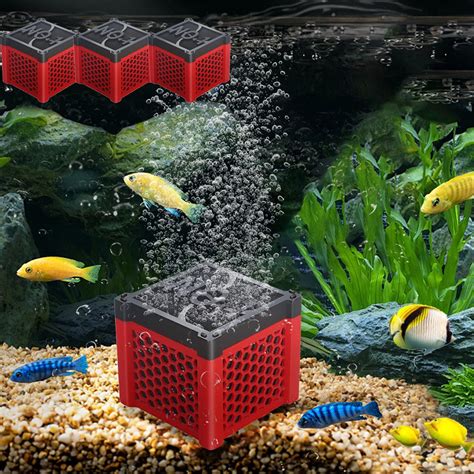 Arestory 3pcs Pure Cube Water Trough Filter Aquarium Water Trough