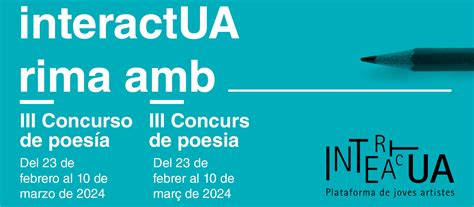 III Concurso de poesía de la Plataforma InteractUA Servicio de Cultura