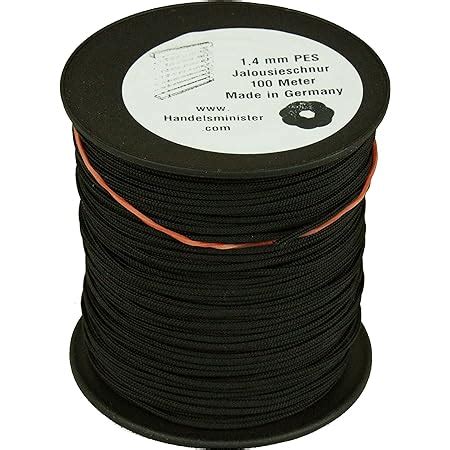 ps FASTFIX 20 Meter Schnur für Plissees 0 8 mm schwarz