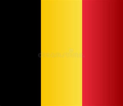 Belgium Flag in Black Yellow and Red Stock Vector - Illustration of ...