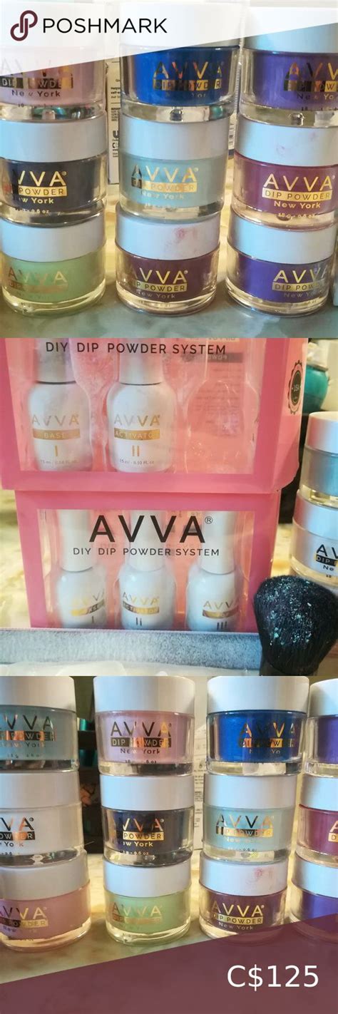 Avva Powder Dip Nail Kit Colours In Nail Kit Dipped Nails