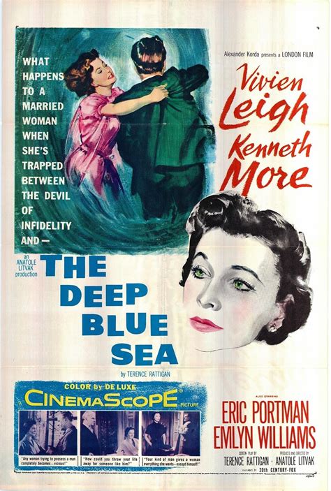 The Deep Blue Sea Original 1955 One Sheet Movie Poster - Etsy | Deep ...