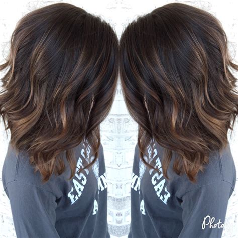 Beautiful Subtle Balayage Hair Color Flamboyage Highlights For Dark