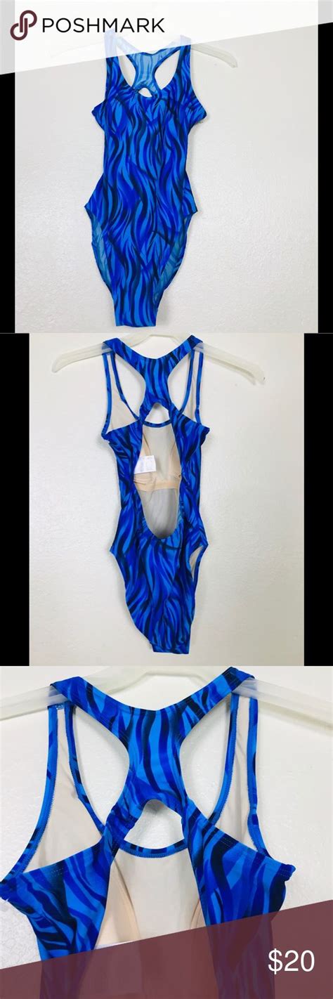 Beach Cabana One Piece Swimsuit Size Small Swimsuits One Piece Swimsuit Blue Swimsuit