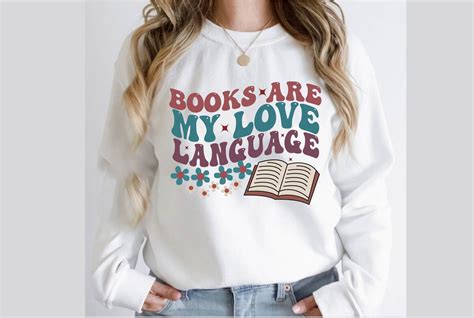 Books Are My Love Language Books Retro Graphic by Creative Design ...