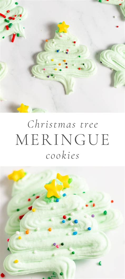 Christmas Tree Meringue Cookies Easy Cookie Recipes