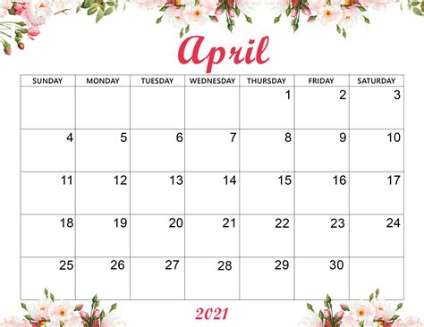 🔥 Free Download Cute April Calendar Desktop Wallpaper Printable By