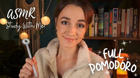 Asmr Full Pomodoro Session With Timer Breaks Study With Me Youtube