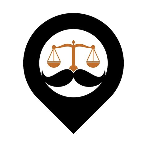 Concept De Conception De Logo Vectoriel Droit Fort échelle Et Moustache