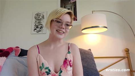 Ersties Blonde Babe Enjoys Having Her Nipples Played With