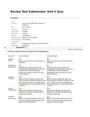 Hy Unit V Review Test Submission Review Test Submission Unit V