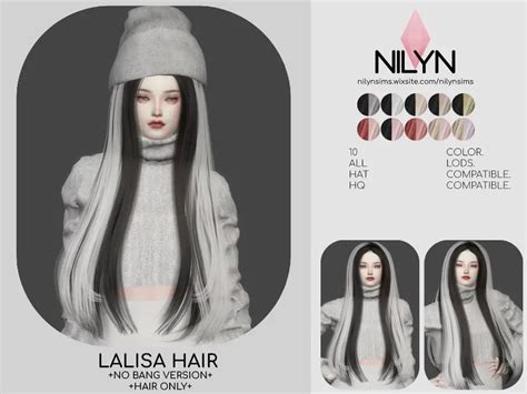 Lalisa Hairstyle Nilyn Sims 4 Sims 4 Hairs