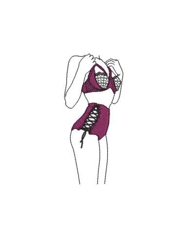 Motif De Broderie Machine Lingerie Sexy