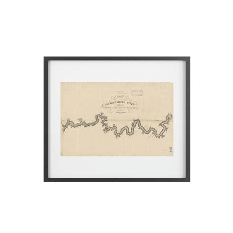 Framed Map of the Monongahela River Poster - Etsy