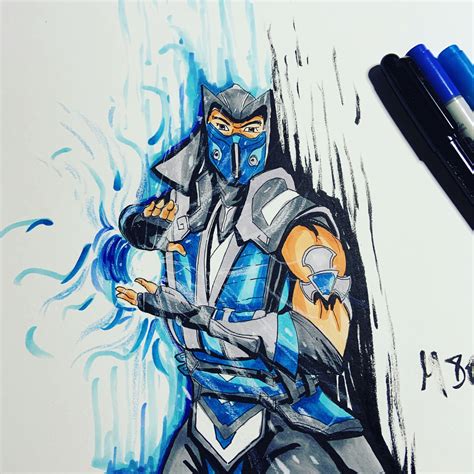 My MK 11 Sub-zero Sketch by msg2007 on Newgrounds