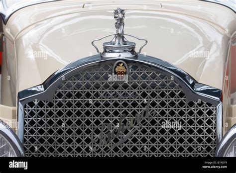 Grill and logo of Packard car Stock Photo - Alamy