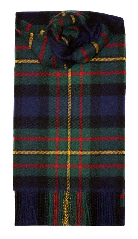 Maclaren Modern Tartan Lambswool Scarf Lochcarron Of Scotland Scarf