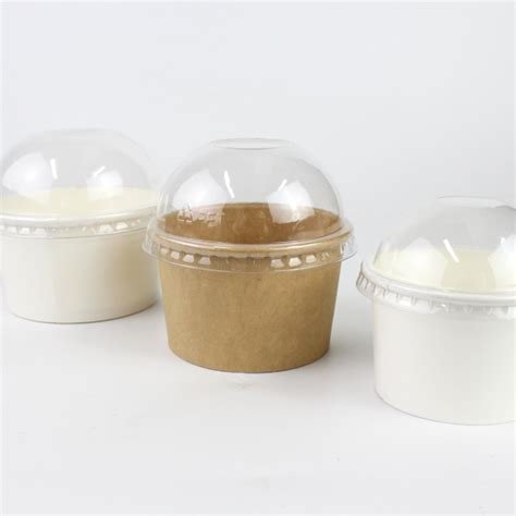 Ice Cream Cups with Arched Lids - TuoBo paper packaging product Co., Ltd.