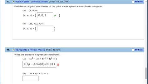 Solved Find The Rectangular Coordinates Of The Point Whose