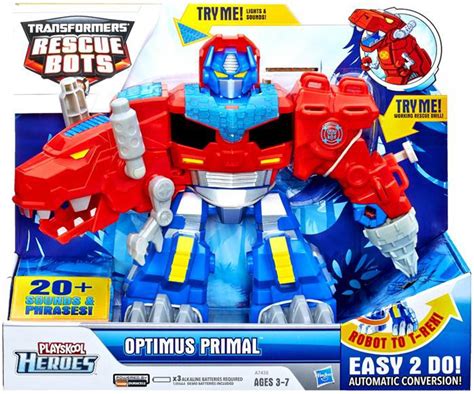 Transformers Playskool Heroes Rescue Bots Optimus Primal 9 Action