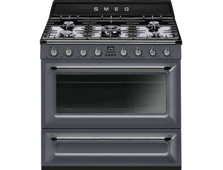 Fogão SMEG Victoria TR90P2 115 L Gás Natural Slate Grey Worten pt