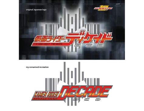 Kamen Rider Decade Romanized Logo by TRice01 on DeviantArt