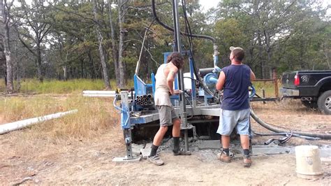 DIY Water Well Drilling Pulling Drill Stem Out Of Hole YouTube