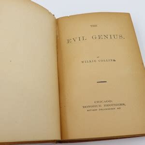 Vintage 1900s Book Set The Evil Genius By Wilkie Etsy