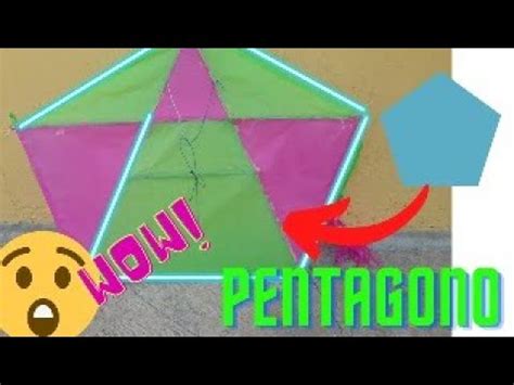 Como Hacer Papalote En Forma De Pentagono Super Facill Papalote 4