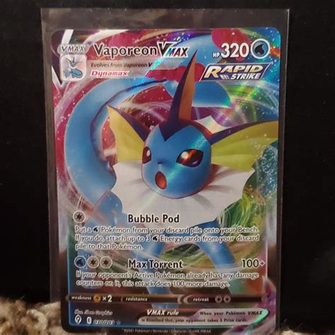 Vaporeon VMAX Ungraded Pokemon Evolving Skies