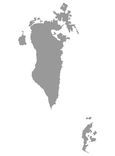 Bahrain Map On Png Or Transparent Background Symbol Of Bahrain Vector