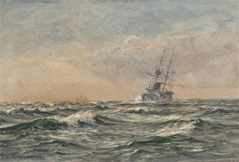 Vilhelm Arnesen B Flensburg 1865 D Copenhagen 1948 Seascape