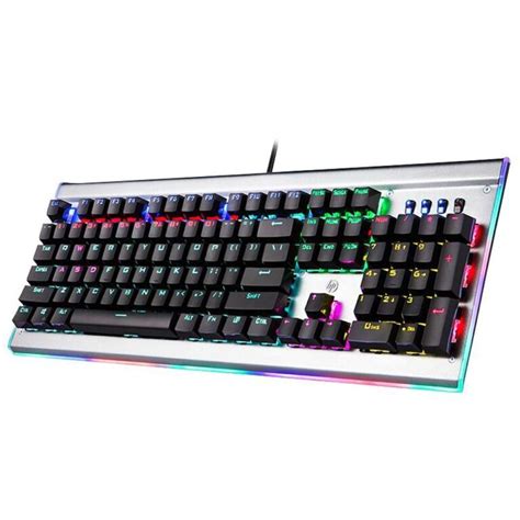 Hp Gk Wired Mechanical Gaming Keyboard Rgb Backlit Usb Keyboard