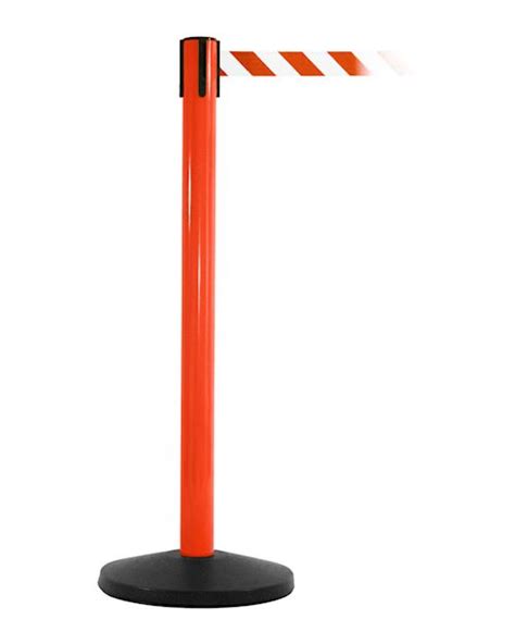 Safetymaster Retractable Barrier Post Red From Aspli Safety