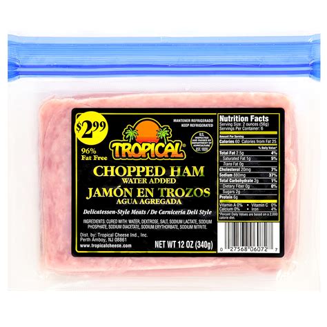 Chopped Ham 12oz - Tropical Cheese