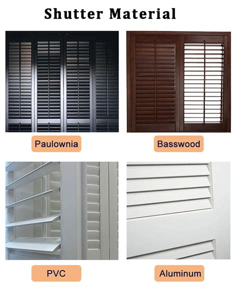 Custom Made High Quality Pvc Window Shutter Plantation Shutters