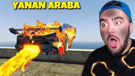 SICAKLARDA ORTAYA ÇIKAN YANAN ARABAYI BULDUM GTA 5 MODS YouTube