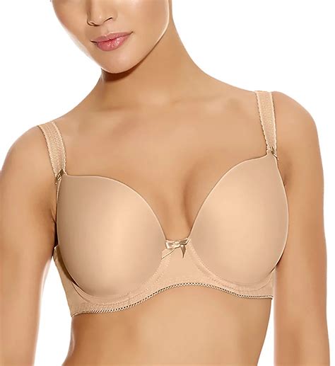 Deco Underwire Plunge T Shirt Bra Nude 30d