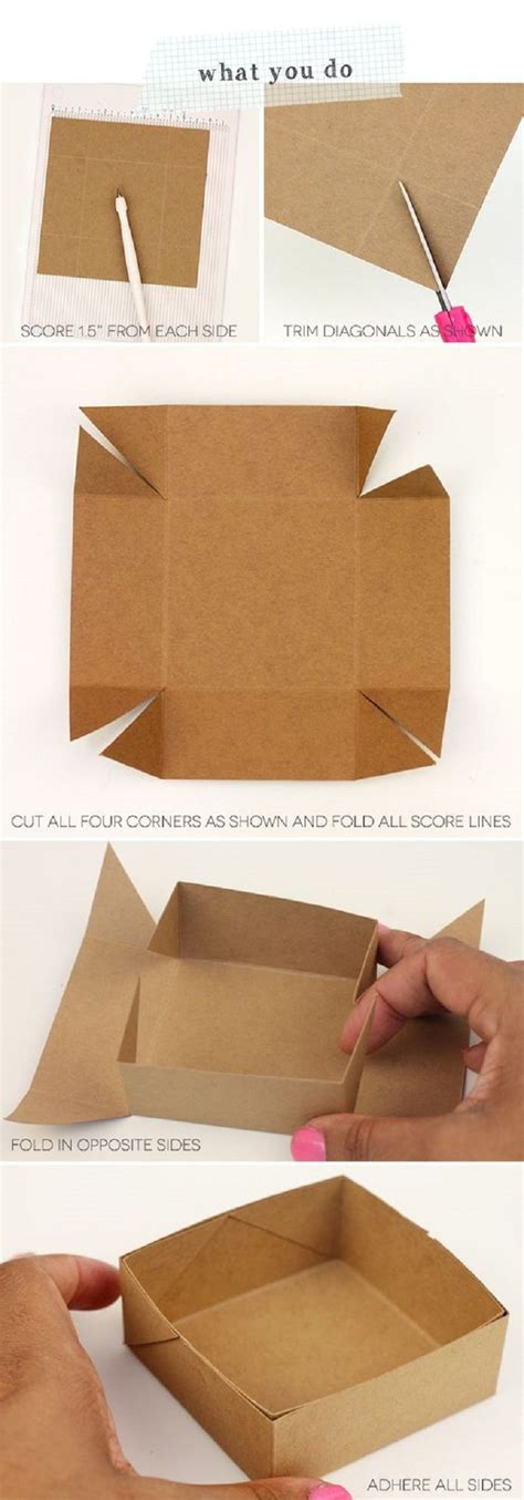 How To Make A Gift Box Out Of Cardboard