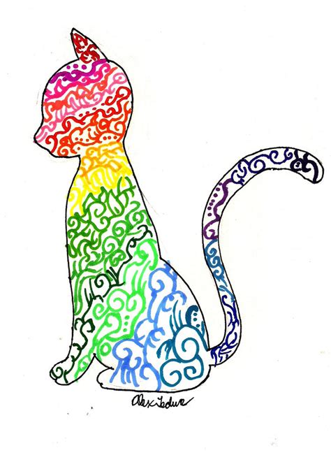 Rainbow Cat by CalderaCinders on DeviantArt