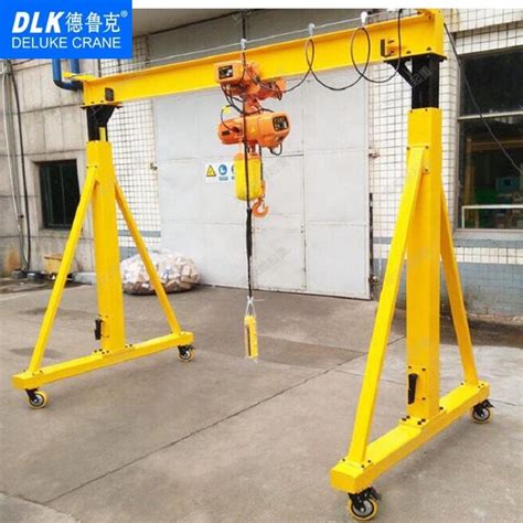 High Efficiency T Light Duty Mobile Portable Gantry Crane