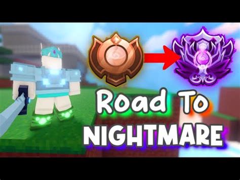 Road To Nightmare Ep Roblox Bedwars Youtube