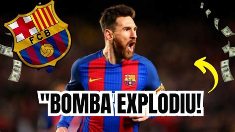 BOMBA EXPLODIU Torcedores do Barça gritam o nome de Messi após título