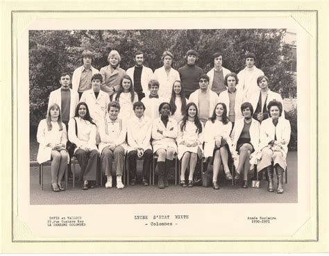 Photo De Classe Première De 1970 Lycée Robert Schuman Copains Davant