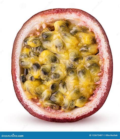 Passion Fruit Cut In Half Stock Image Image Of Dessert 133673487