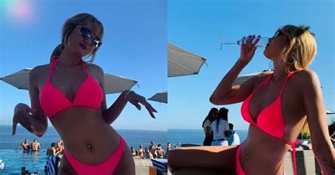 Foto Seksi LE EXID Terbaru 2019 Dengan Bikini Pink Di Omnia Bali Dan Pantai Kuta Kpop Squad