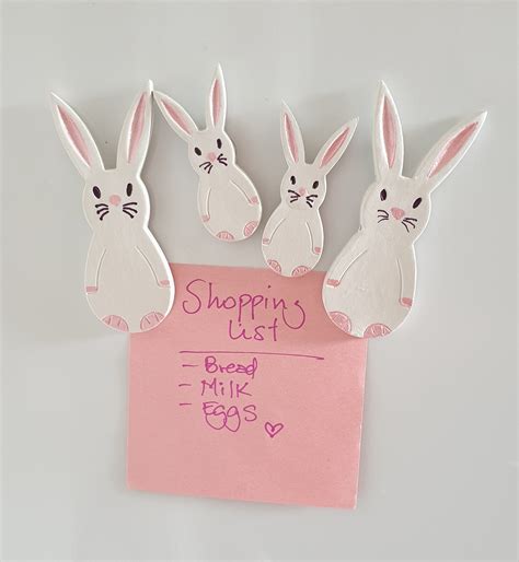 Fridge Magnets, Rabbit Family, Gift Set - Etsy UK