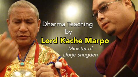 Dharma Teaching By Lord Kache Marpo Minister Of Dorje Shugden With